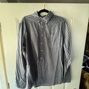 Men’s Sonoma Blue Checkered Button Down XL